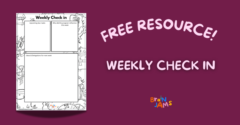 Free Resource: Weekly Check in